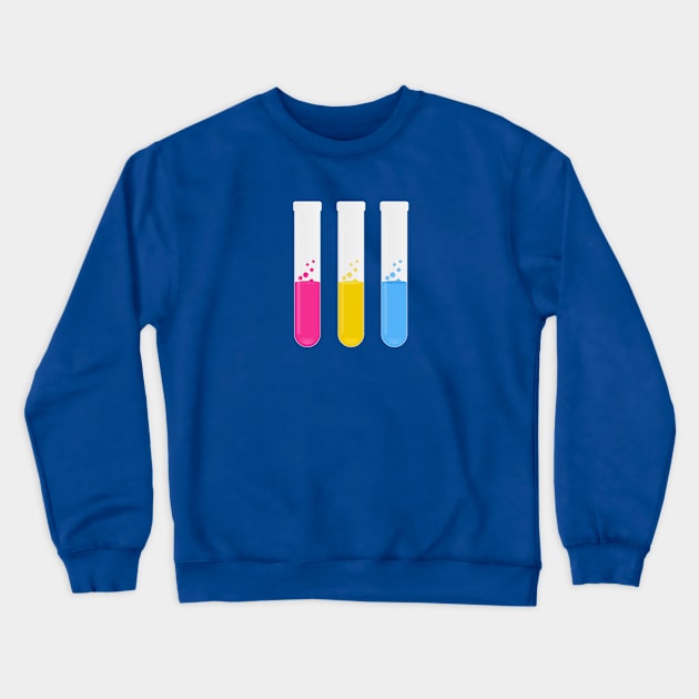 Pan Pride Test Tubes Crewneck Sweatshirt by VernenInk